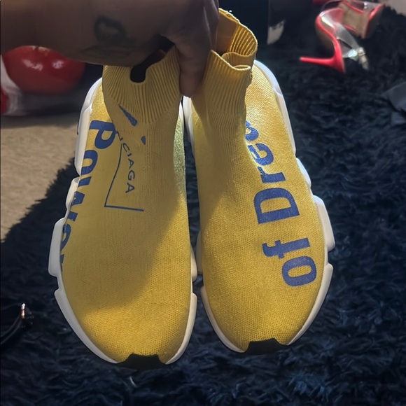 Balenciaga Yellow Sock Sneakers - Picture 7 of 7